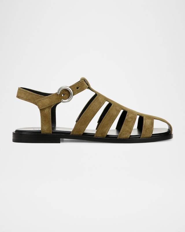 Melina Suede Fisherman Sandals